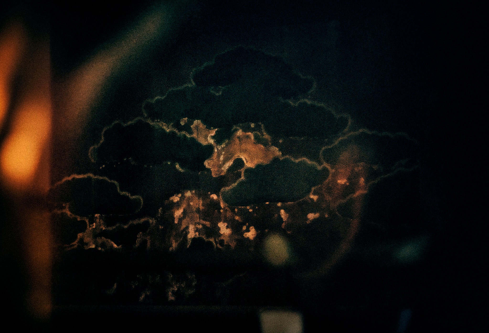 Kagami-ita, the mirror board of a Noh stage, photographed by Ken Murakami